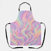 Abstracte Vlam Pastel Vuurdans Schort (Voorkant)