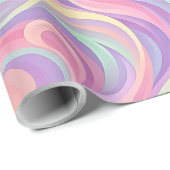 Abstracte Vlam Pastel Zachte Inpakpapier (Rol Hoek)