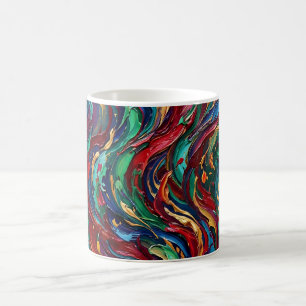 Abstracte Vlam Vuur Juweeltoon Koffiemok