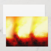 Abstracte vlammen uitnodigingen (Voorkant / Achterkant)