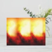 Abstracte vlammen uitnodigingen (Staand voorkant)