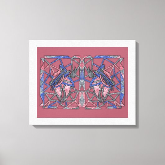Abstracte Vlammenwever Canvas Afdruk (Voorkant)