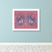 Abstracte Vlammenwever Canvas Afdruk (Insitu (Houten vloer))