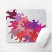 Abstracte vlammousepad muismat (Met muis)
