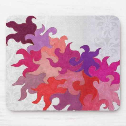Abstracte vlammousepad muismat (Voorkant)