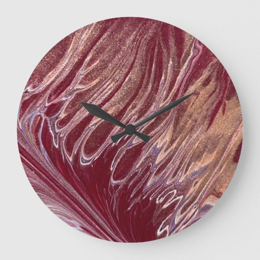 Abstracte vlamronde klok (Voorkant)
