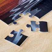 Abstracte vleermuis silhouet legpuzzel (Zijkant)