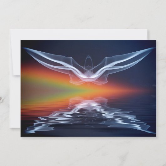 Abstracte Vleermuissilhouet Bedankkaart (Voorkant)