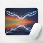 Abstracte vleermuissilhouet muismat (Met muis)