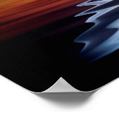 Abstracte vleermuissilhouet poster (Hoek)