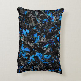 Abstracte vleermuisvleugels boven gekleurde turquo accent kussen