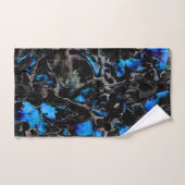 Abstracte vleermuisvleugels boven gekleurde turquo bad handdoek (Handdoek)