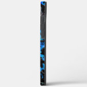 Abstracte vleermuisvleugels boven gekleurde turquo Case-Mate iPhone case (Achterkant / Links)