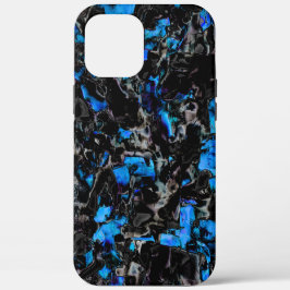 Abstracte vleermuisvleugels boven gekleurde turquo Case-Mate iPhone case