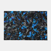 Abstracte vleermuisvleugels boven gekleurde turquo deurmat (Voorkant)