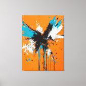 Abstracte vleugels van vrijheid canvas afdruk (Voorkant)