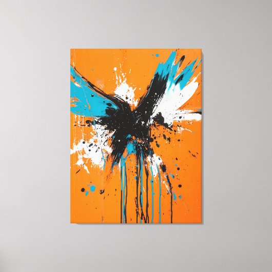Abstracte vleugels van vrijheid canvas afdruk (Voorkant)