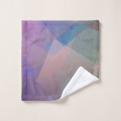 Abstracte vliegende deeltjes | Geometrische vormen Bad Handdoek (Wasdoekje)