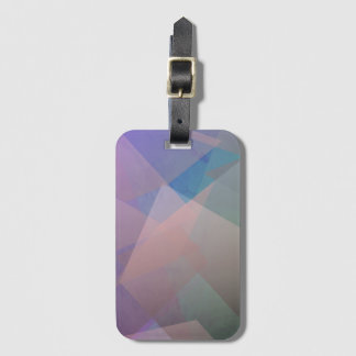 Abstracte vliegende deeltjes | Geometrische vormen Bagagelabel