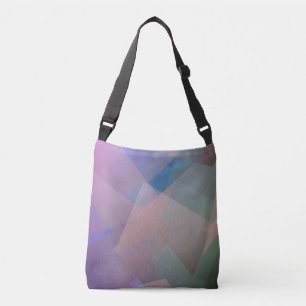 Abstracte vliegende deeltjes   Geometrische vormen Crossbody Tas