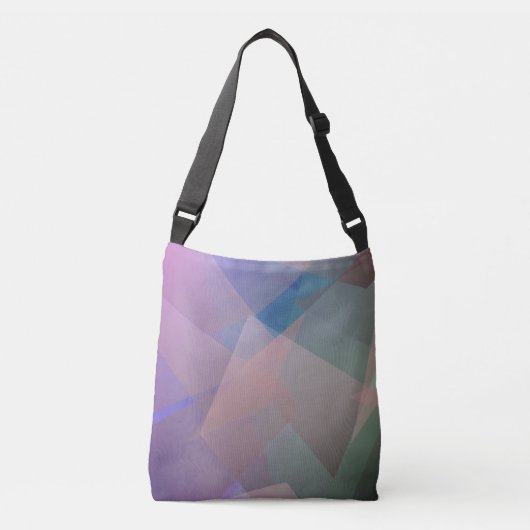 Abstracte vliegende deeltjes | Geometrische vormen Crossbody Tas (Voorkant)