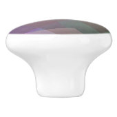 Abstracte vliegende deeltjes | Geometrische vormen Keramische Knop (Zijkant)