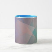 Abstracte vliegende deeltjes | Geometrische vormen Mok (Midden)