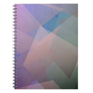 Abstracte vliegende deeltjes | Geometrische vormen Notitieboek