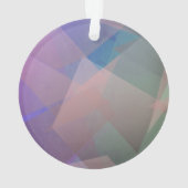 Abstracte vliegende deeltjes | Geometrische vormen Ornament (achterkant)