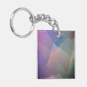 Abstracte vliegende deeltjes | Geometrische vormen Sleutelhanger (Voorkant Links)