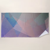 Abstracte vliegende deeltjes | Geometrische vormen Strandlaken (Voorkant)