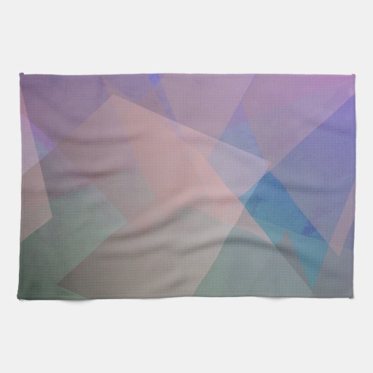 Abstracte vliegende deeltjes | Geometrische vormen Theedoek (Horizontaal)