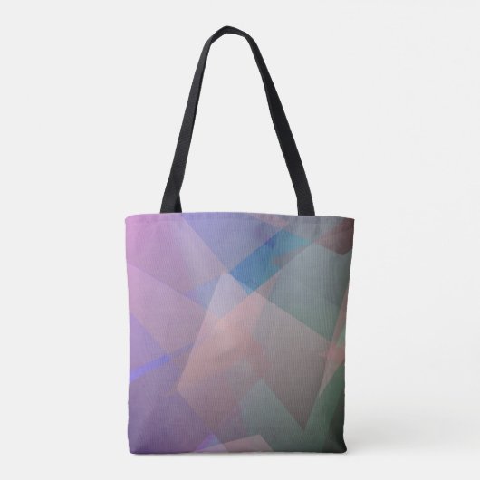 Abstracte vliegende deeltjes | Geometrische vormen Tote Bag (Achterkant)