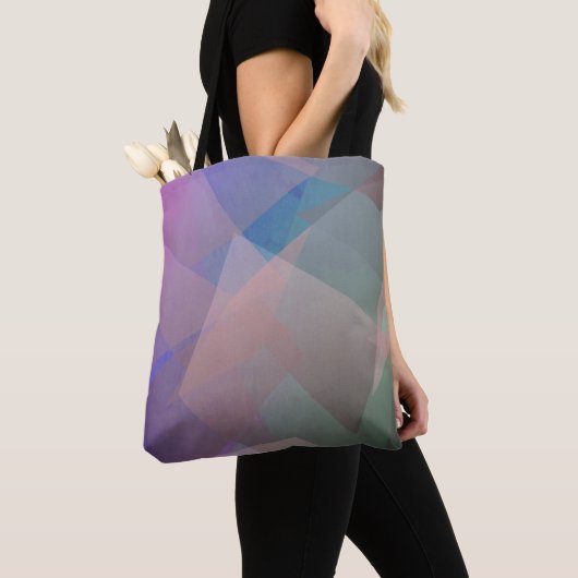 Abstracte vliegende deeltjes | Geometrische vormen Tote Bag (Dichtbij)
