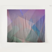 Abstracte vliegende deeltjes | Geometrische vormen Wandkleed (Voorkant (horizontaal))