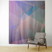 Abstracte vliegende deeltjes | Geometrische vormen Wandkleed (In situ)