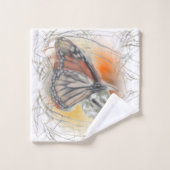 Abstracte vlinder bad handdoek (Wasdoekje)