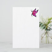 Abstracte vlinder briefpapier (Staand voorkant)