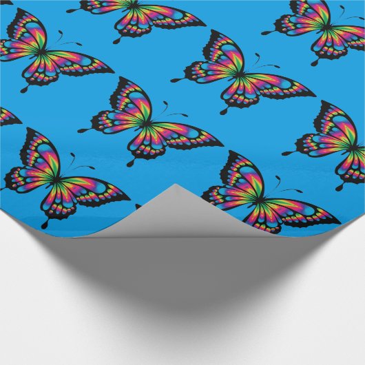 Abstracte vlinder cadeaupapier (Hoek)