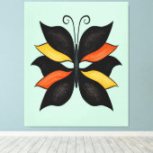  Abstracte vlinder Canvas Afdruk (Insitu (Houten vloer))