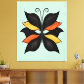  Abstracte vlinder Canvas Afdruk (Insitu (Woonkamer))