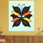  Abstracte vlinder Canvas Afdruk (Insitu (Woonkamer))