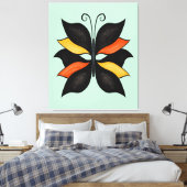  Abstracte vlinder Canvas Afdruk (Insitu (Slaapkamer))