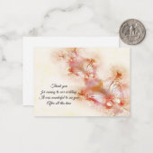 Abstracte vlinder dank u kaarten notitiekaartje (Voorkant / Achterkant in situ)