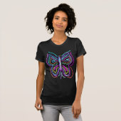 Abstracte vlinder Draag T-shirt (Voorkant volledig)