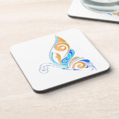 Abstracte vlinder drankjes onderzetter (Linkerzijde)