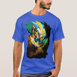 Abstracte vlinder Een kleurrijk surrealistisch kun T-shirt