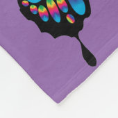 Abstracte vlinder fleece deken (Hoek)