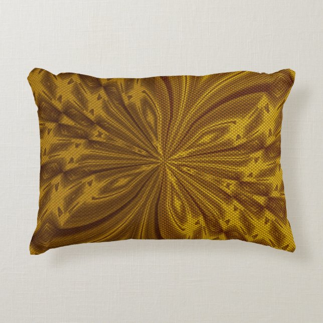 Abstracte vlinder Gold Accent Pillow Decoratief Kussen (Voorkant)