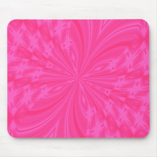 Abstracte vlinder, helder, roze MOUSEPAD Muismat (Voorkant)